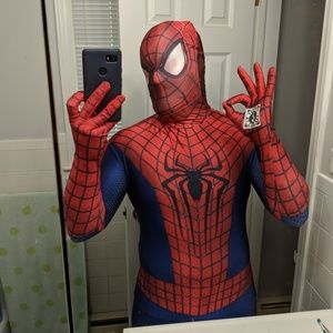 Amazing Spider-Man 2 "Zappar" Morphsuit!  Men's XL